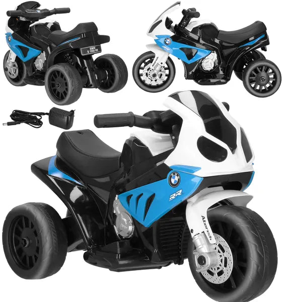 Gyerek elektromos háromkerekű BMW S1000 RR motor, 6V, 66×37×44 cm