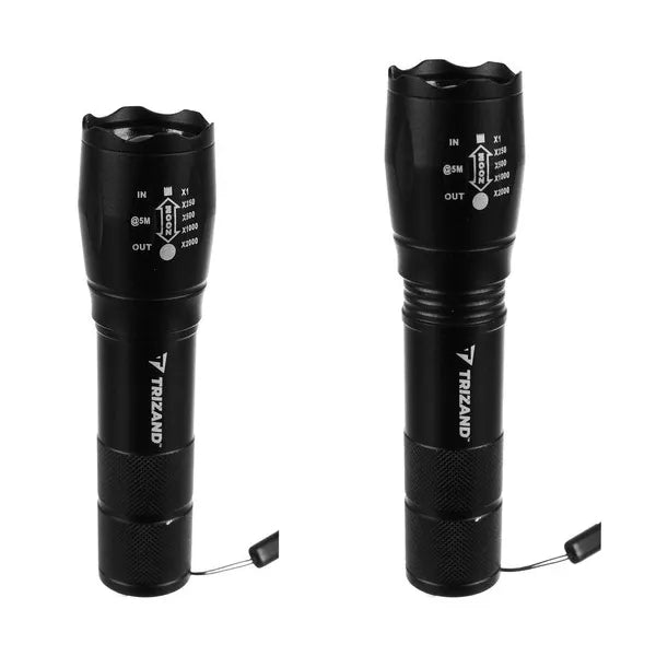 CREE T6 taktikai LED zseblámpa USB-töltés, 3 üzemmód, 300 m hatótáv