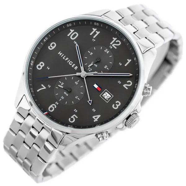 Tommy Hilfiger férfi karóra 44 mm rozsdamentes acél szíj, fekete számlap