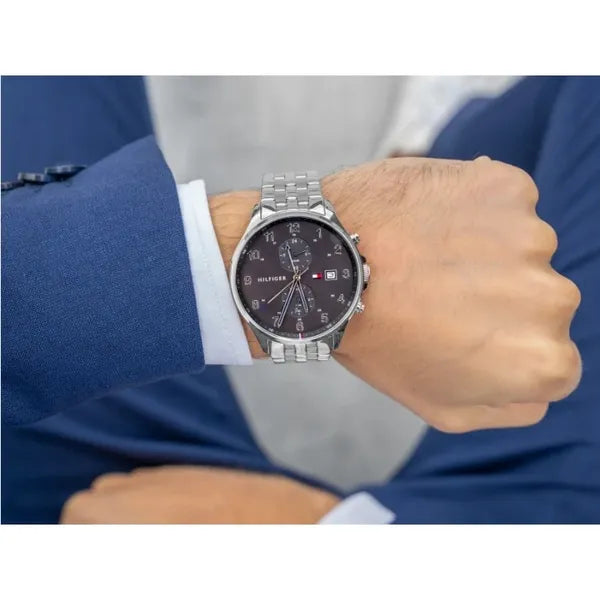 Tommy Hilfiger férfi karóra 44 mm rozsdamentes acél szíj, fekete számlap