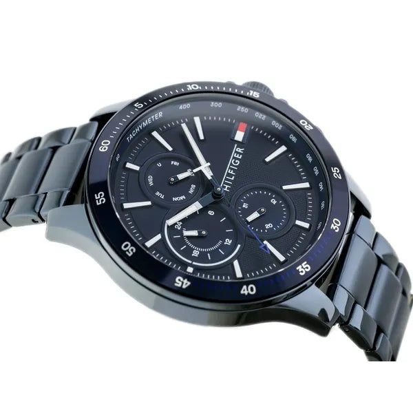 Tommy Hilfiger férfi karóra, 46 mm, acél szíj, kvarc, WR50