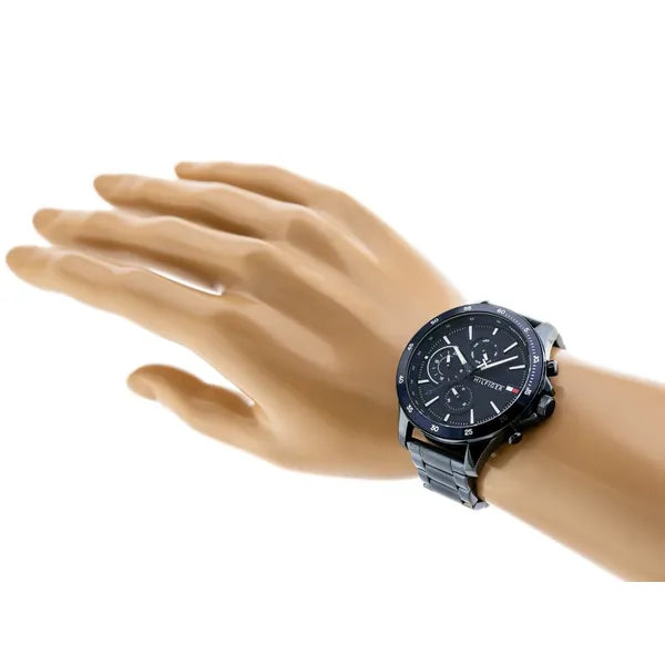 Tommy Hilfiger férfi karóra, 46 mm, acél szíj, kvarc, WR50