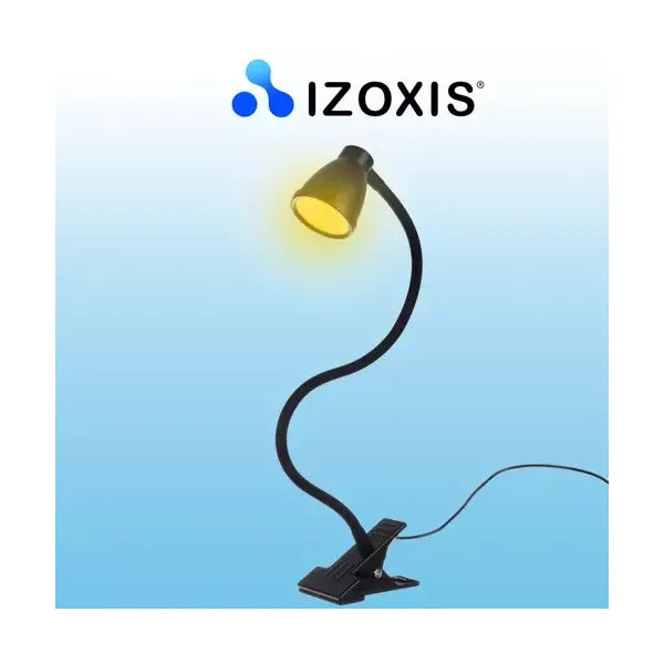 LED asztali lámpa csipesszel és talppal, 3 színhő, 10 fényerő, USB, fekete