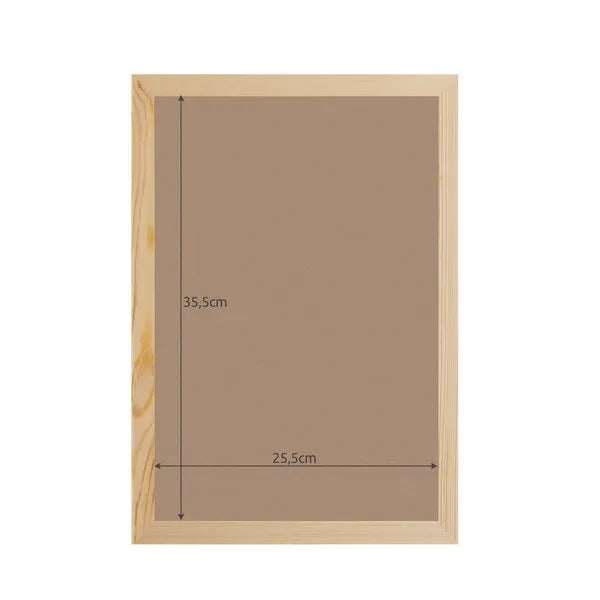 Fenyőfa képkeret plexi előlap, 28×38 cm, 30×40 mozaikhoz