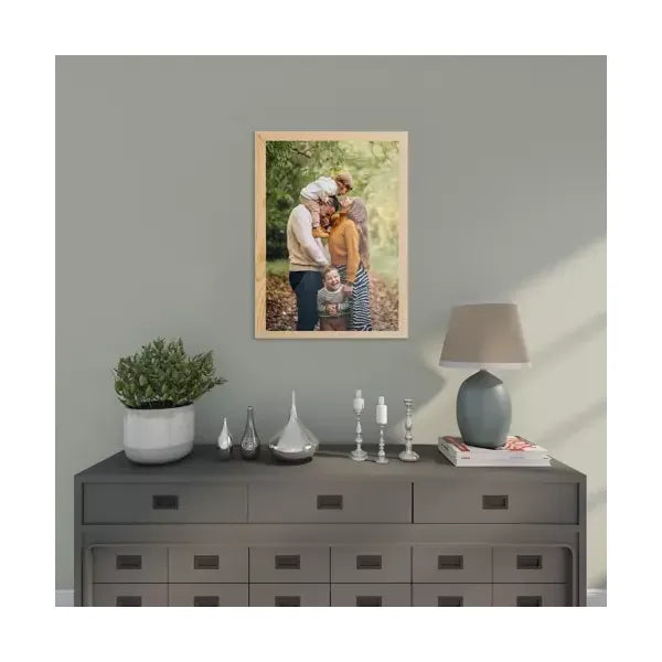 Fenyőfa képkeret plexi előlap, 28×38 cm, 30×40 mozaikhoz