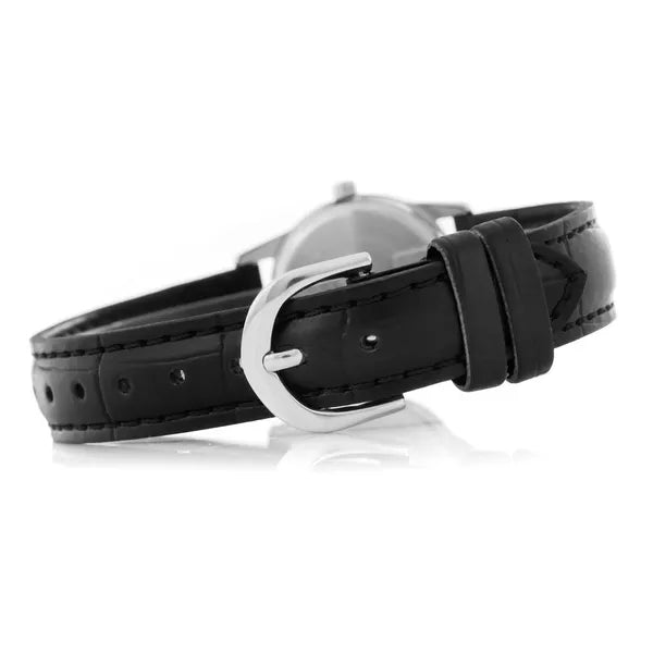 Casio LTP-V001L-1B női karóra, fekete bőrszíj, 24 mm, WR30