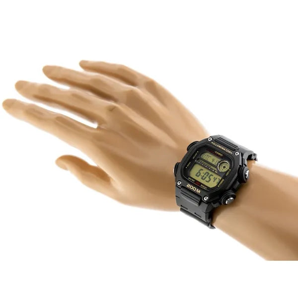 Casio DW-291H-9AVDF férfi digitális karóra, 200 m vízálló, fekete