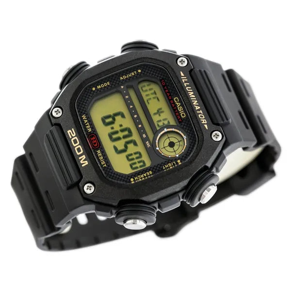Casio DW-291H-9AVDF férfi digitális karóra, 200 m vízálló, fekete