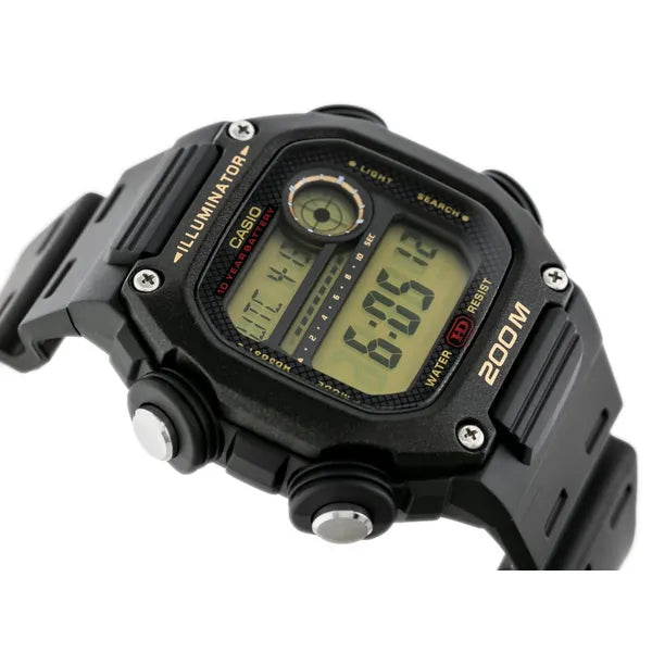 Casio DW-291H-9AVDF férfi digitális karóra, 200 m vízálló, fekete