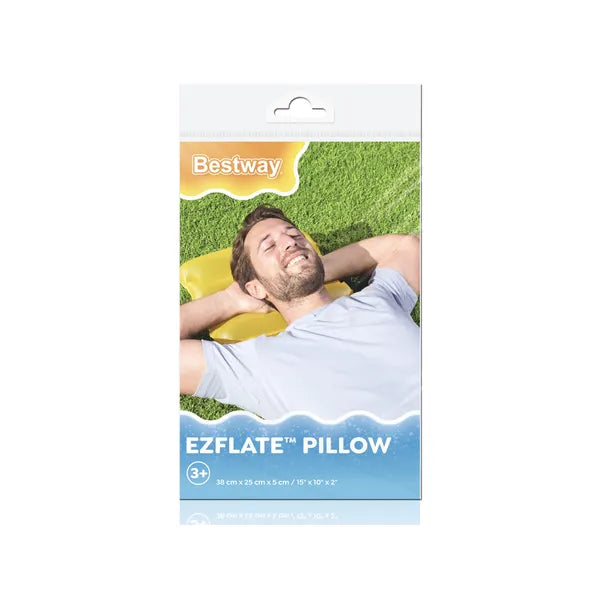Bestway felfújható utazó párna, sárga, 38×25 cm