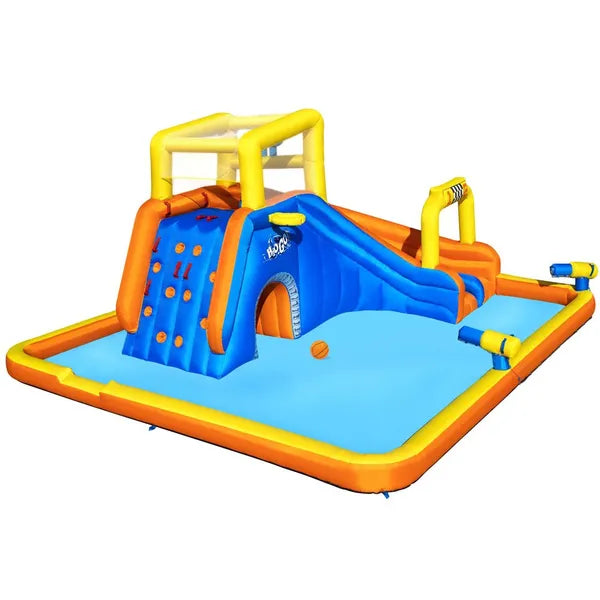 Bestway felfújható vízipark 551x502x265 cm, dupla csúszda, ágyú, medence