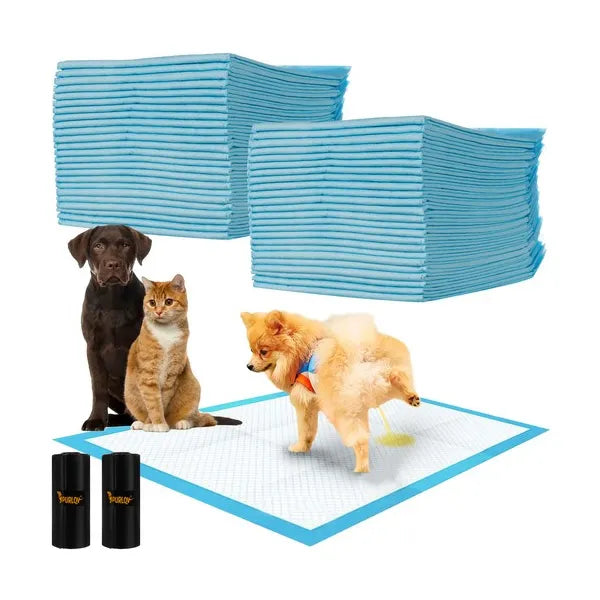 Egyszer használatos kutyapelenka 60×90 cm, 50 db + 30 zacskó, Purlov 21602