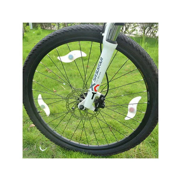 Piros vízálló LED küllőlámpa biciklihez, 3 üzemmód, CR2032