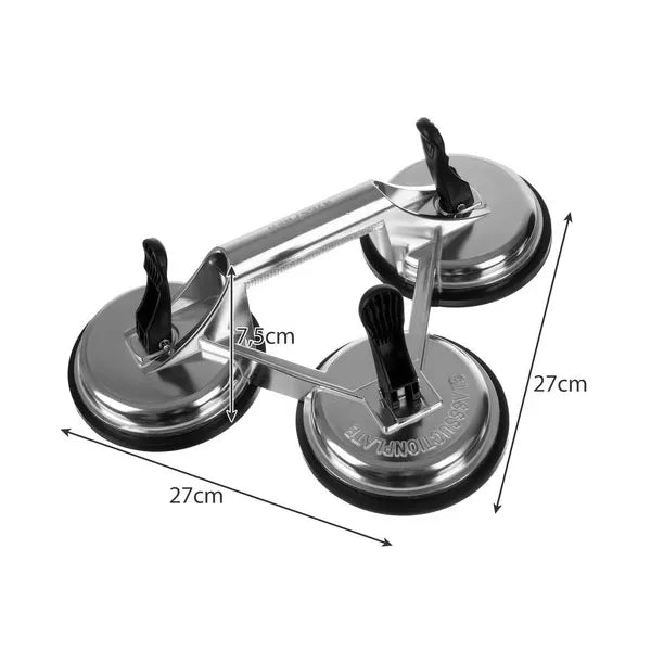 Háromkorongos alumínium vákuumos emelő, 3×120 mm, 150 kg teherbírás