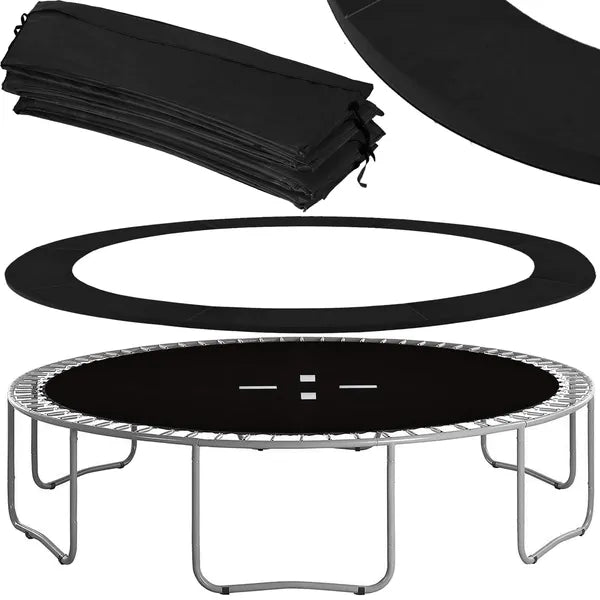 Fekete rugóvédő szegély trambulinhoz, 366 cm (12 FT), PVC/EPE