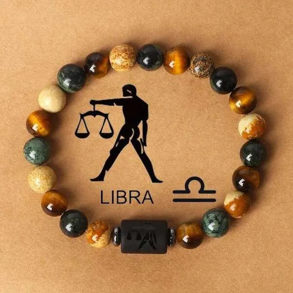 Ikrek csillagjegy karkötő - estrelly gyöngyös amulett