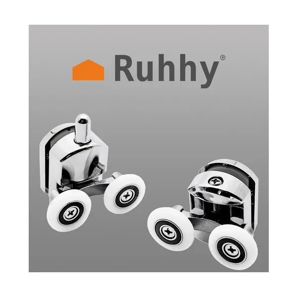 Zuhanykabin görgő készlet, 8 db, 23 mm, csapágyas, 4-6 mm üveghez