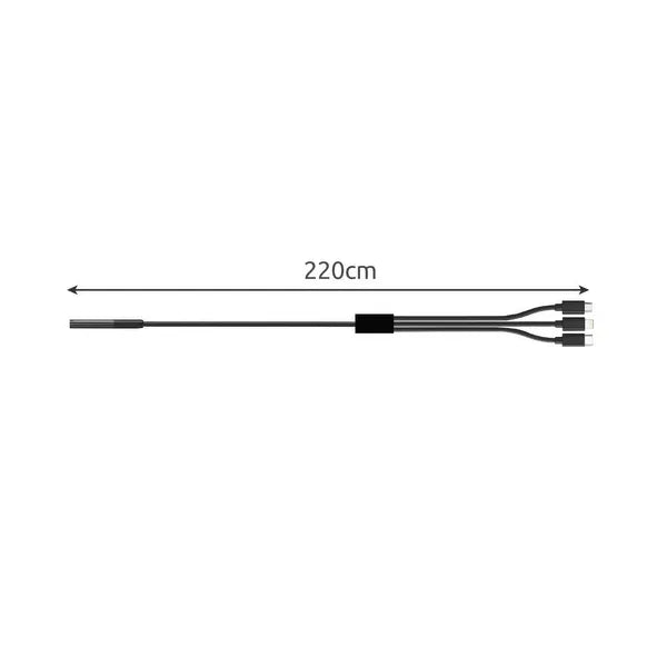 Full HD IP67 endoszkóp kamera, 2 m kábel, 8 LED, Android/iOS