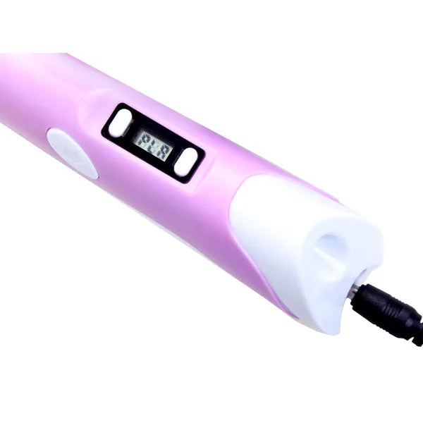 3D rajztoll USB töltéssel, 6 m színes PCL szállal, állvánnyal