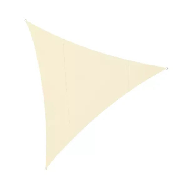 Vízálló háromszög napvitorla 4×4×4 m, beige, 180 g/m² poliészter