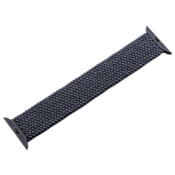 Apple Watch 38/40 mm rugalmas nylon csuklópánt, sötétszürke