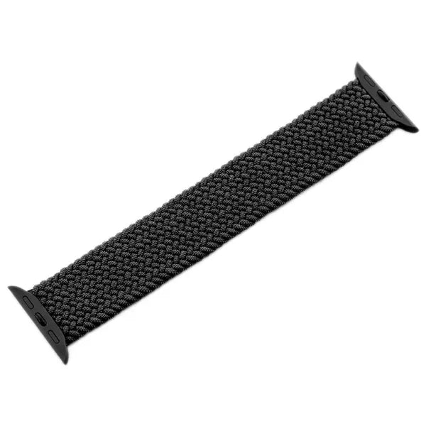 Fekete nylon Apple Watch szíj 42–44 mm (U25)
