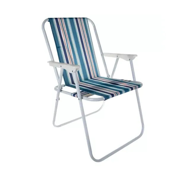 Trizand Bergamo kék acélvázas összecsukható kerti-camping szék 50×43×75 cm