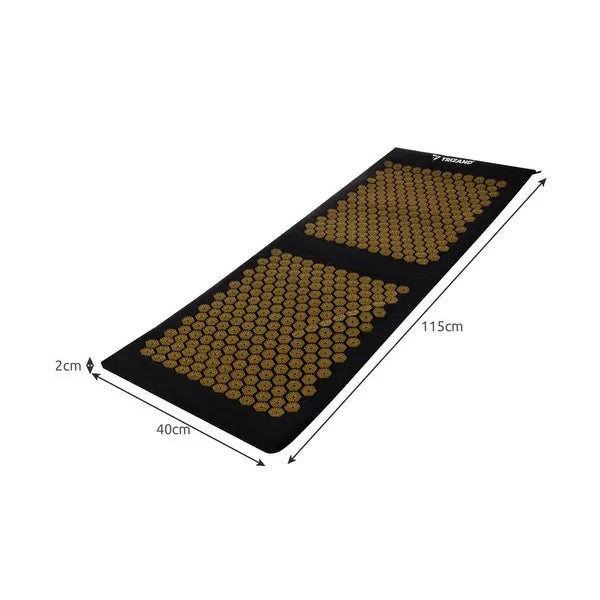 Akupresszúrás szőnyeg 115x40 cm párnával, 2 tüskés labdával, táskával