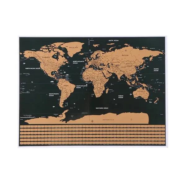 Kaparós világ térkép zászlókkal és kiegészítőkkel, 82×59 cm