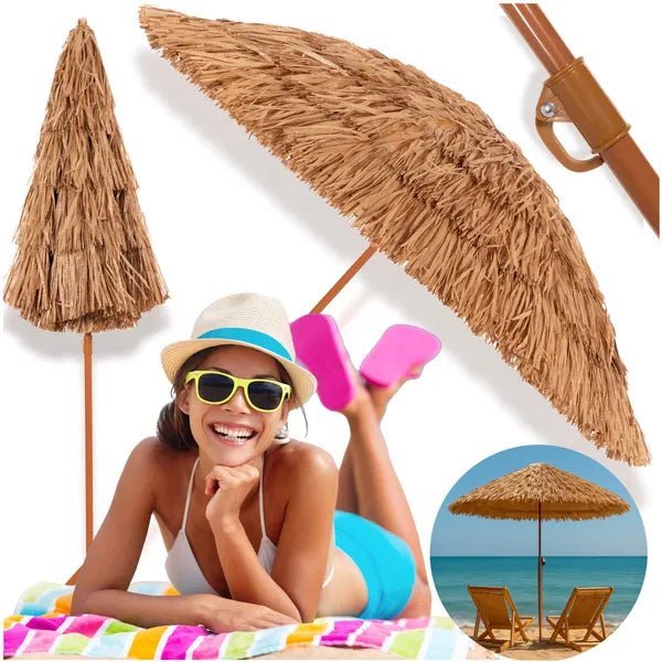 Strand napernyő 160 cm barna, dönthető, hordtáskával