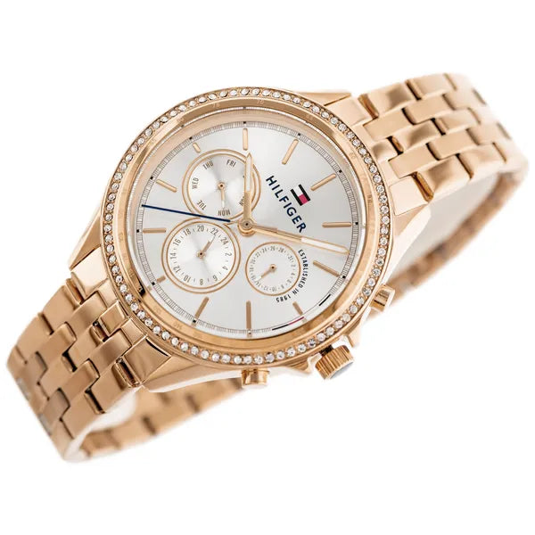 Tommy Hilfiger Ari női karóra, rózsaarany nemesacél, 38 mm, WR30