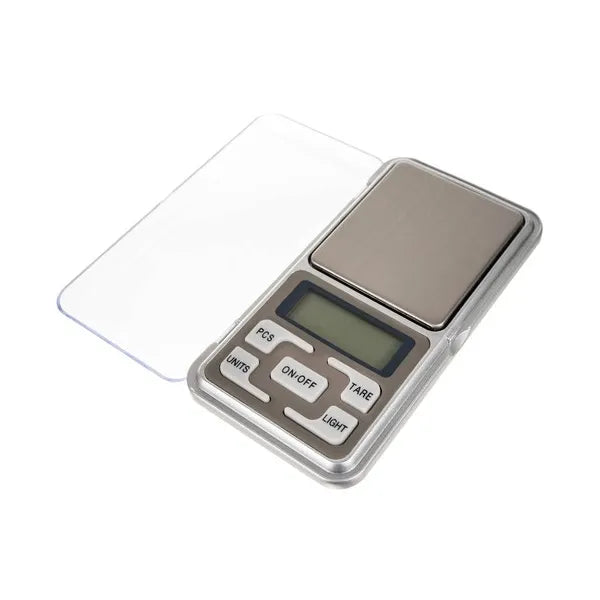 Zsebmérleg LCD kijelzővel, 200 g kapacitás, 0,01 g pontosság, TARE