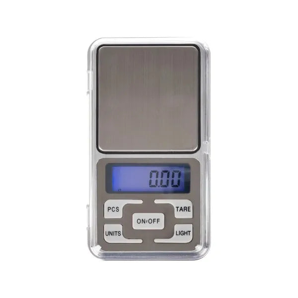 Zsebmérleg LCD kijelzővel, 200 g kapacitás, 0,01 g pontosság, TARE
