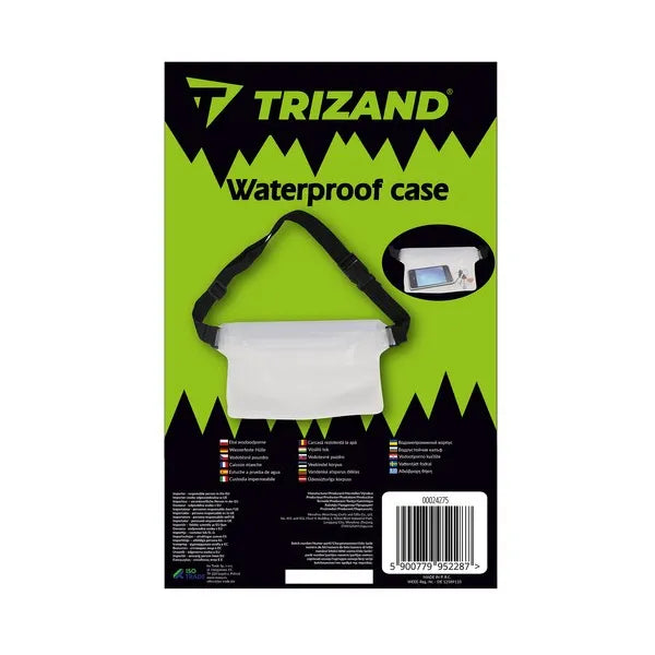 Vízálló 100 ml PVC deréktok, 4-szintű zár, állítható 76-104 cm pánt