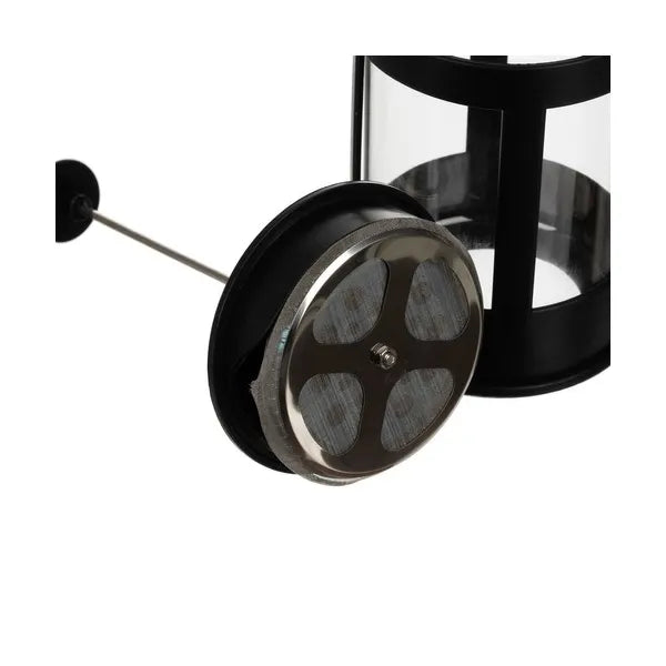 Üveg, 1 literes francia pressz kávé- és teafőző rozsdamentes szűrővel