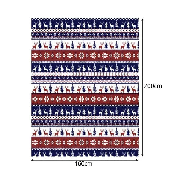 Karácsonyi dupla pléd 160x200 cm + 2 díszpárnahuzat, 330 g/m²