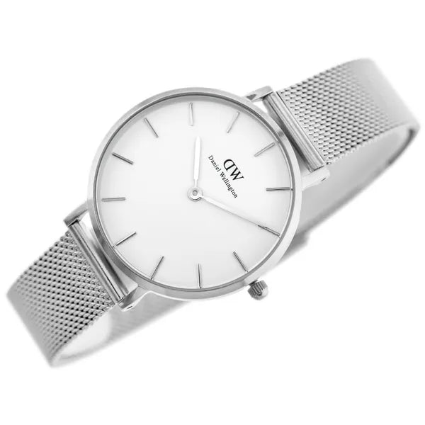 Daniel Wellington Petite Sterling női karóra, 32 mm, ezüst rozsdamentes acél