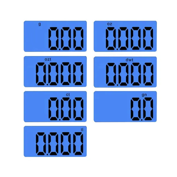 Zsebmérleg 500 g / 0,1 g, háttérvilágítással és védőfedéllel