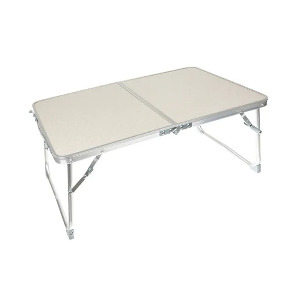 Összecsukható alumínium kempingasztal bőrönd formára, 60×40 cm, 15 kg
