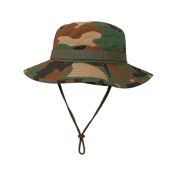 Állítható camo nylon horgász boonie kalap, 60 cm fejméret