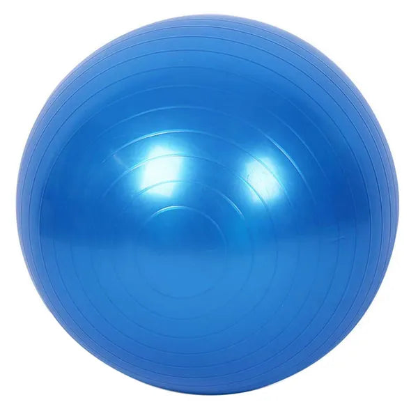 85 cm-es kék gimnasztikai labda pumpával, PVC, 150 kg teherbírás
