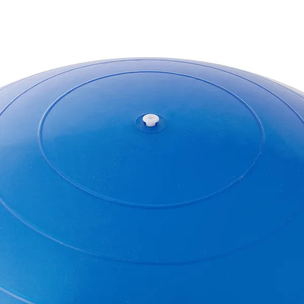 85 cm-es kék gimnasztikai labda pumpával, PVC, 150 kg teherbírás