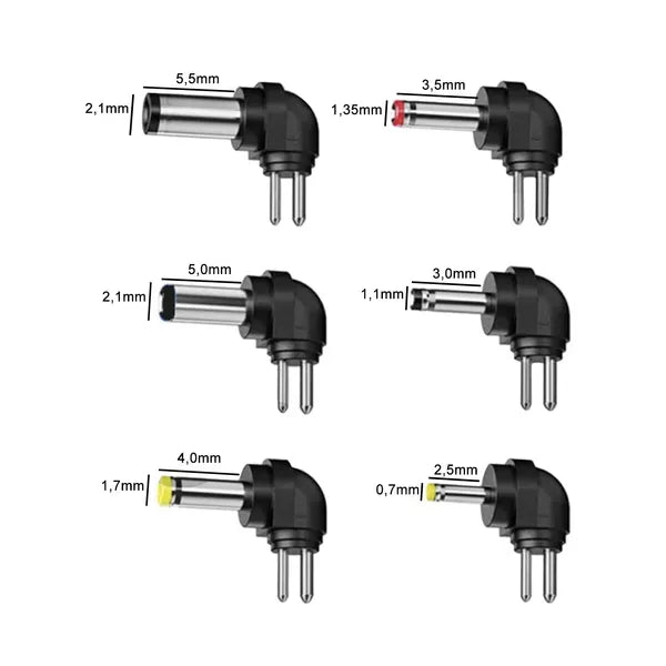 Univerzális hálózati tápegység 30 W 3-12 V USB 6 cserélhető fejjel