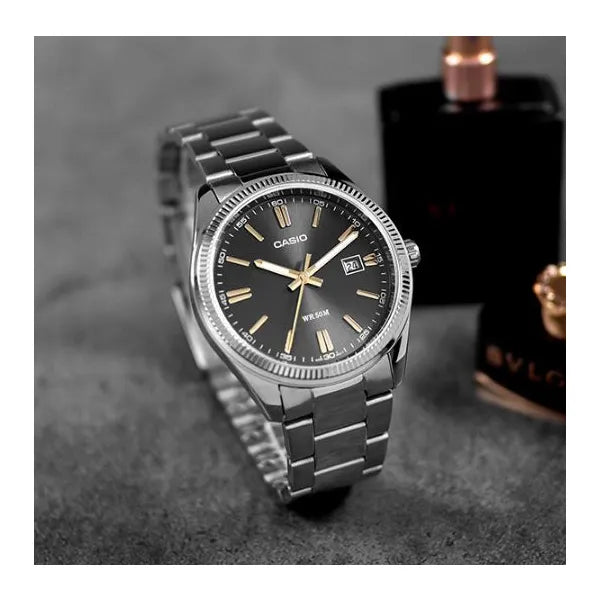 Casio LTP-1302D-1A2V női karóra, rozsdamentes acél, fekete számlap