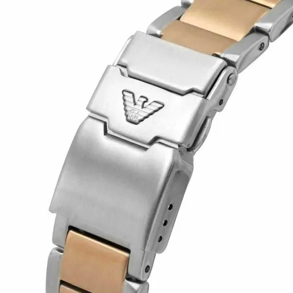 Emporio Armani férfi karóra AR11340 rozéarany-acél, barna számlap, WR100