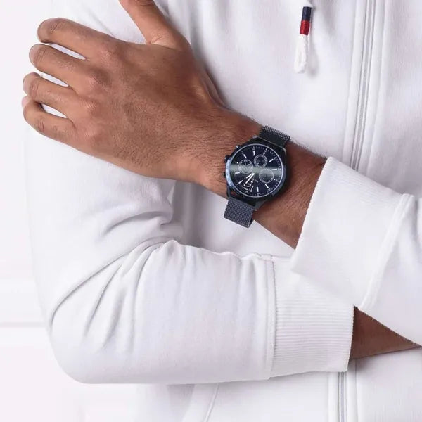 Tommy Hilfiger 1791471 Gavin férfi karóra, quartz, kék, 44 mm