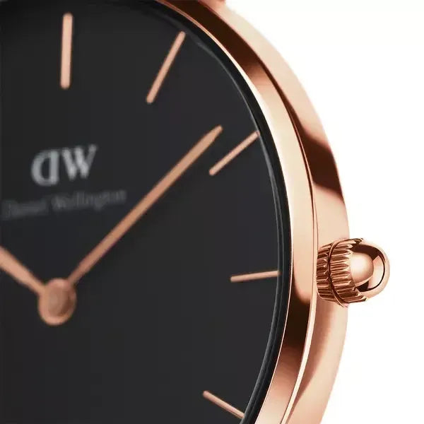 Daniel Wellington női karóra – Classic Petite Sheffield 32 mm, fekete/rosegold