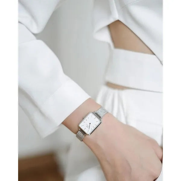 Daniel Wellington Quadro női karóra ezüst, rozsdamentes acél, 20 mm