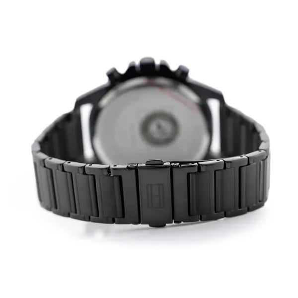 Tommy Hilfiger Mason férfi karóra, fekete rozsdamentes acél, 45 mm