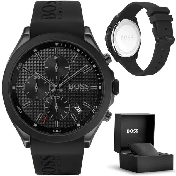 Hugo Boss Velocity 1513720 férfi karóra – fekete, kronográf, 45 mm